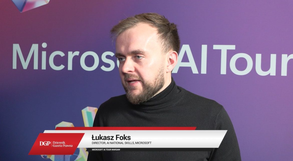 Lłukasz Foks, Microsoft: AI - это технология, доступная всем
