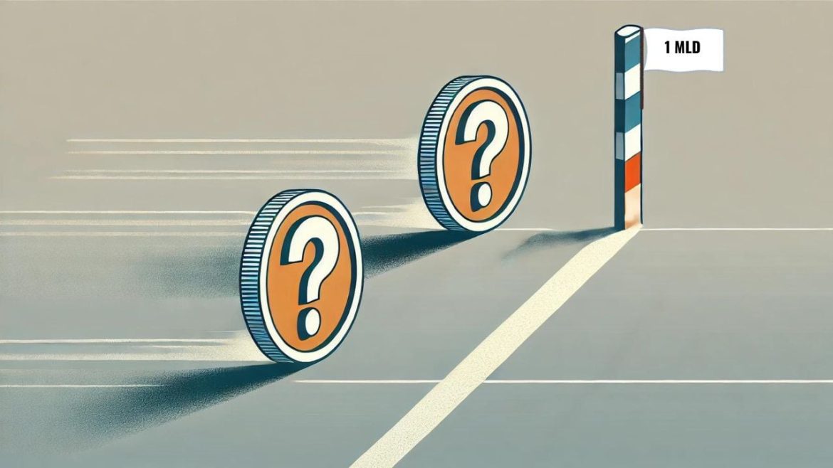 Две криптовалюты, которые (вероятно) достигнет оценки в 1 миллиард долларов в марте 2025 года.
