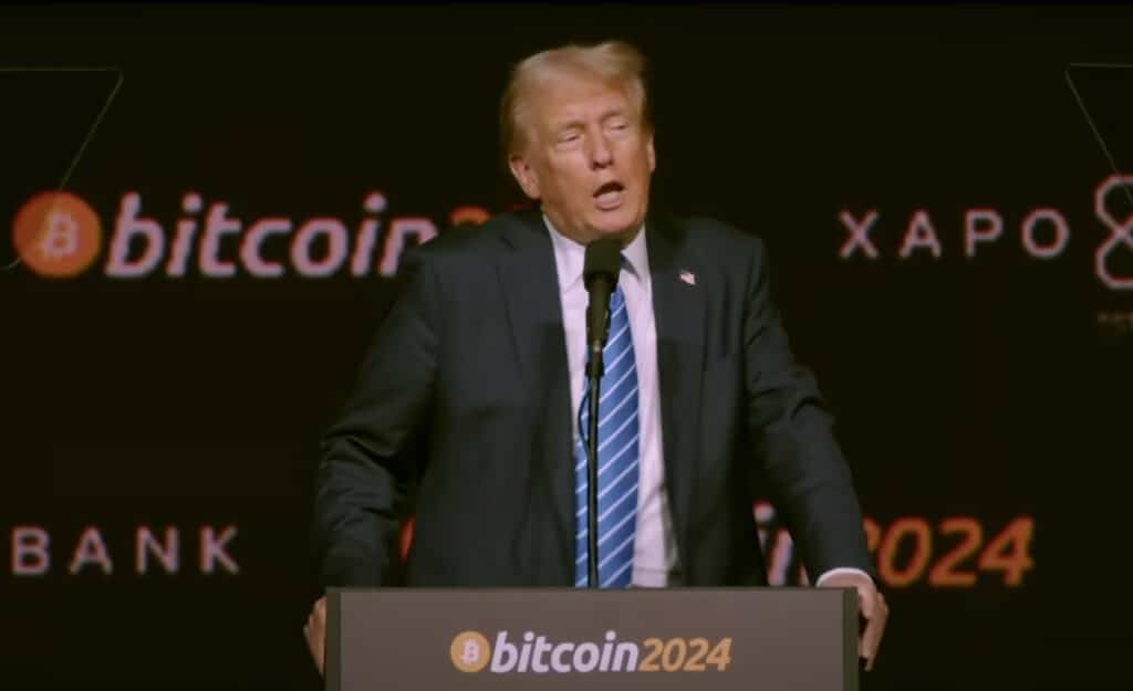 Дональд Трамп на конференции Bitcoin 2024