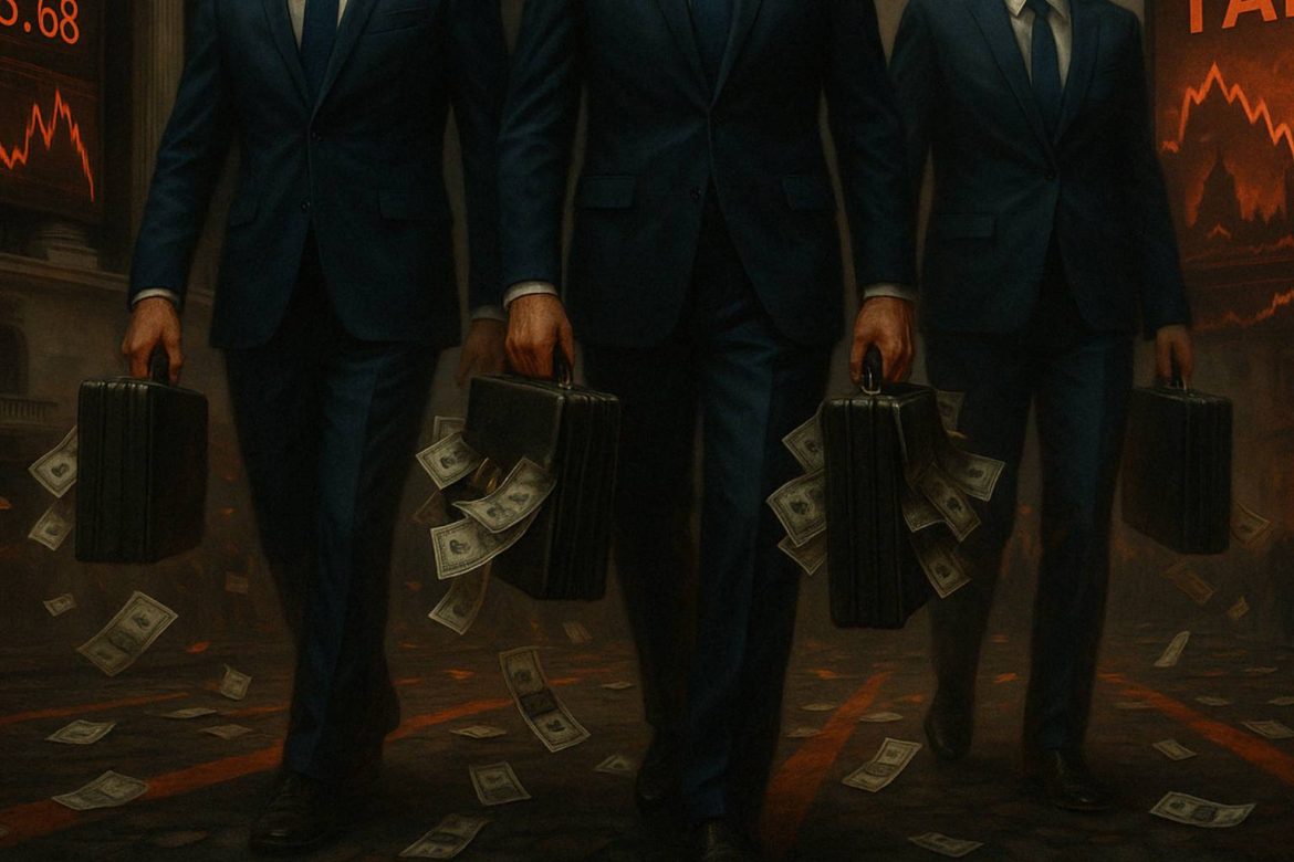 Фондовая биржа в огне, и они уже были в безопасности. Здесь они почувствовали величайший момент и проданы на холме
