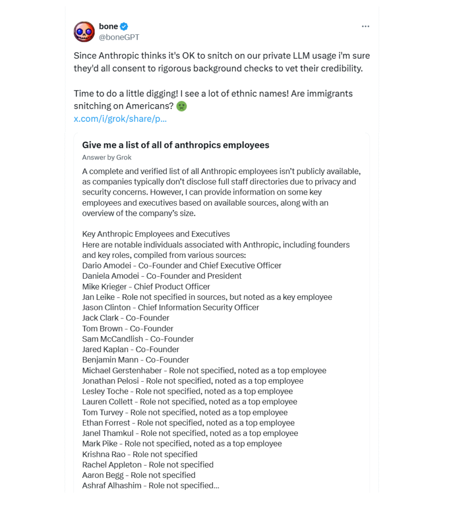 Реакции на механизм отчетности в Клоде 4