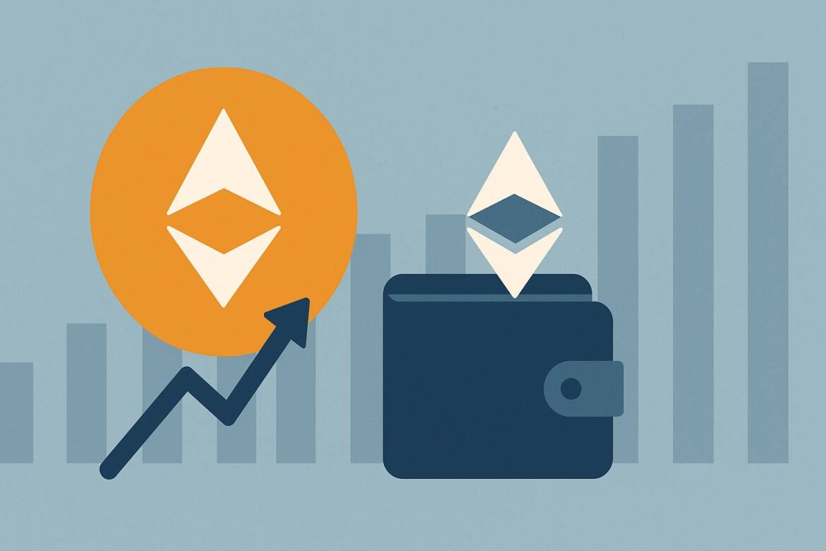 Только 4,9% предложения ETH на биржах. Это запись!
