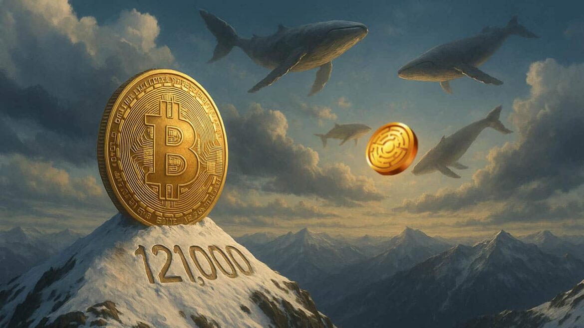 Биткойн достигает 121 000 долларов США; Киты поворачиваются к следующему, новаторский альткойн
