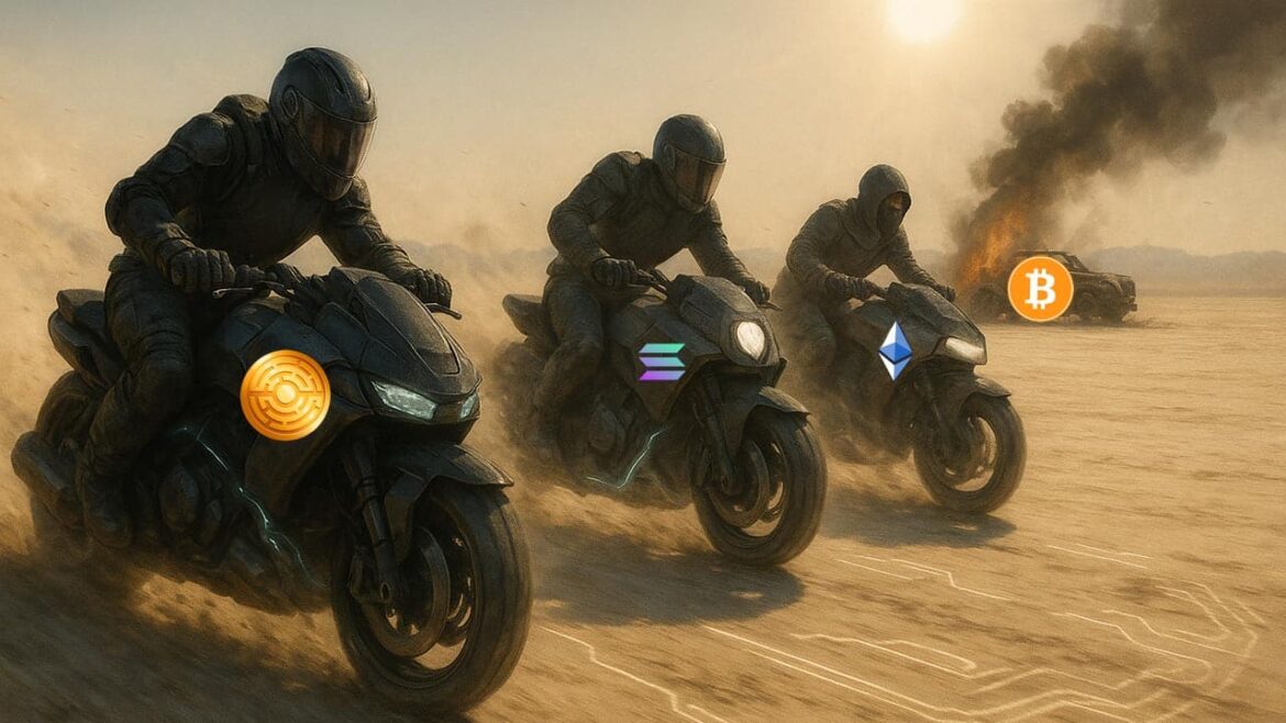 Биткойн стоит на месте, сезон альткойнов - освещение: Ethereum, Solana и новый конкурент возглавляют обвинение
