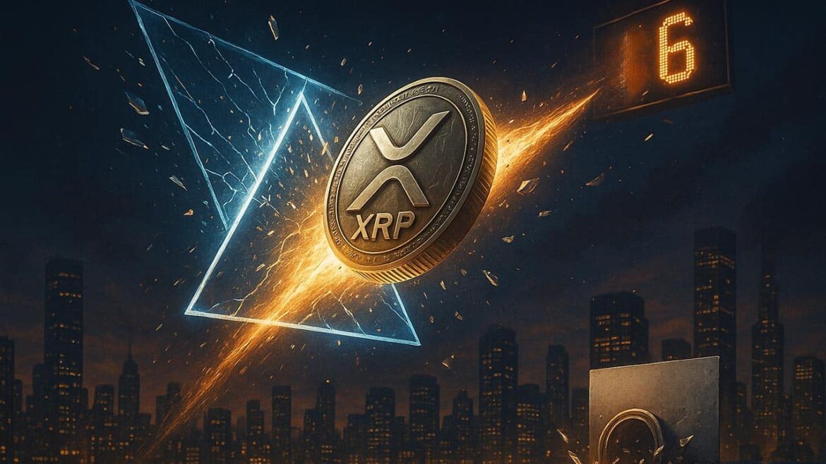 Рынок быка в XRP еще не закончился, так как цена достигает 6 долларов США после редкого треугольника из формирования
