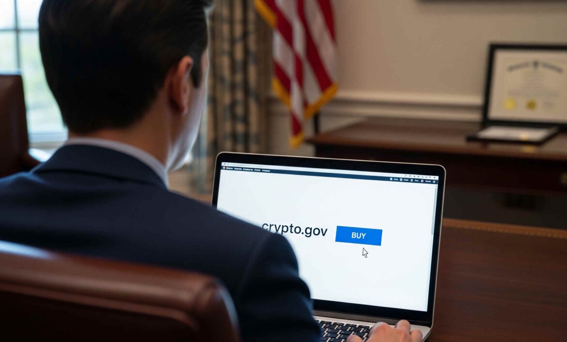 Это мега важный сигнал для рынка. Угадайте, кто купил домен "crypto.gov"!
