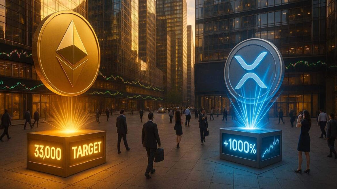 Аналитик прогнозирует рост XRP на 1000%, если Ethereum достигнет $33 000
