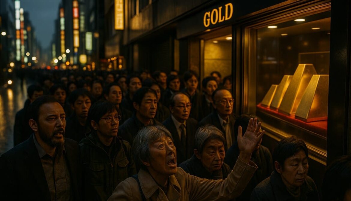 Паника в Японии! Люди штурмуют золотые магазины, у них кончились слитки. «Бумажные деньги ничего не значат»
