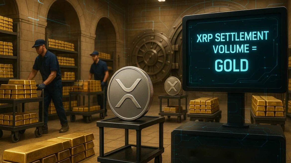 Вот цена XRP, если она соответствует ежедневному расчетному объему золота.
