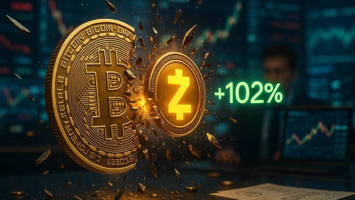 Zcash (ZEC) удивляет рынок с увеличением на 102% по сравнению с биткойнами
