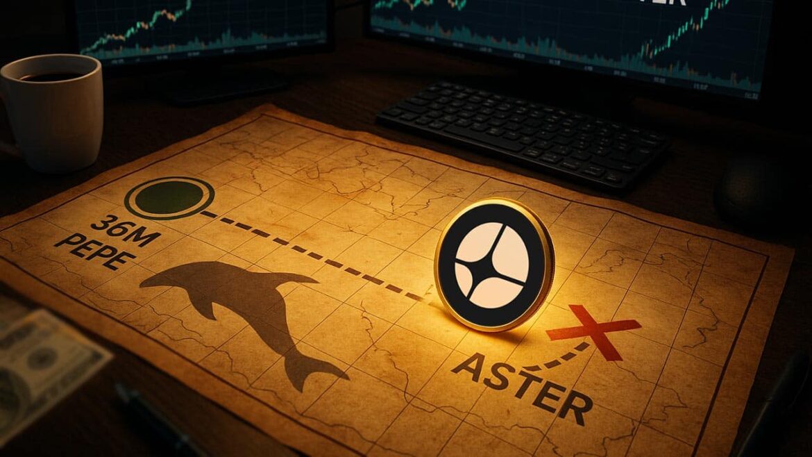 Кит, заработавший $36 млн на PEPE, продолжает покупать токен ASTER у BNB
