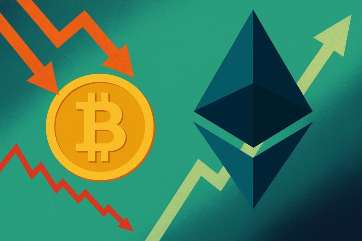 На графике Ethereum происходит что-то важное. Аналитики: «BTC больше не первый в очереди»
