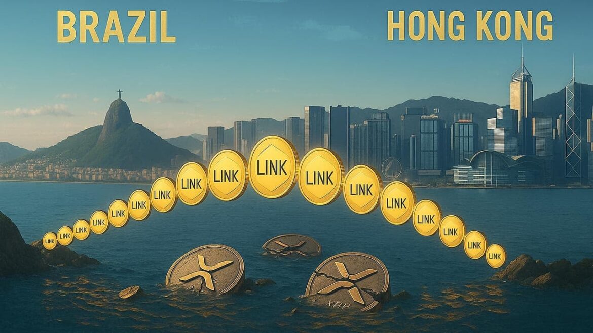 «Снова ССЫЛКА через XRP». Chainlink заключает новое соглашение с центральным банком Бразилии и Гонконга
