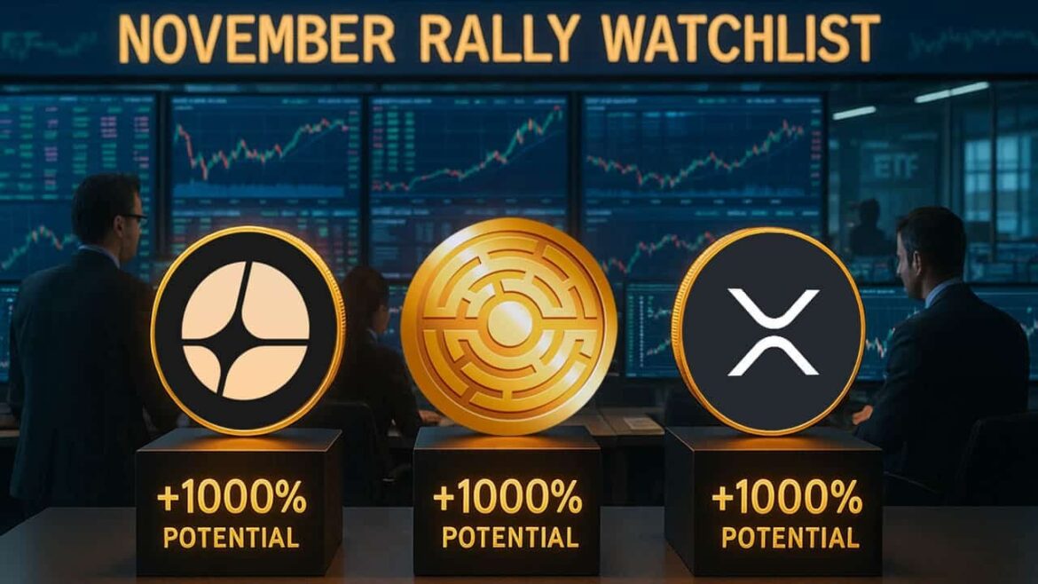 Три многообещающие монеты, которые еще могут вырасти на 1000% в ноябре
