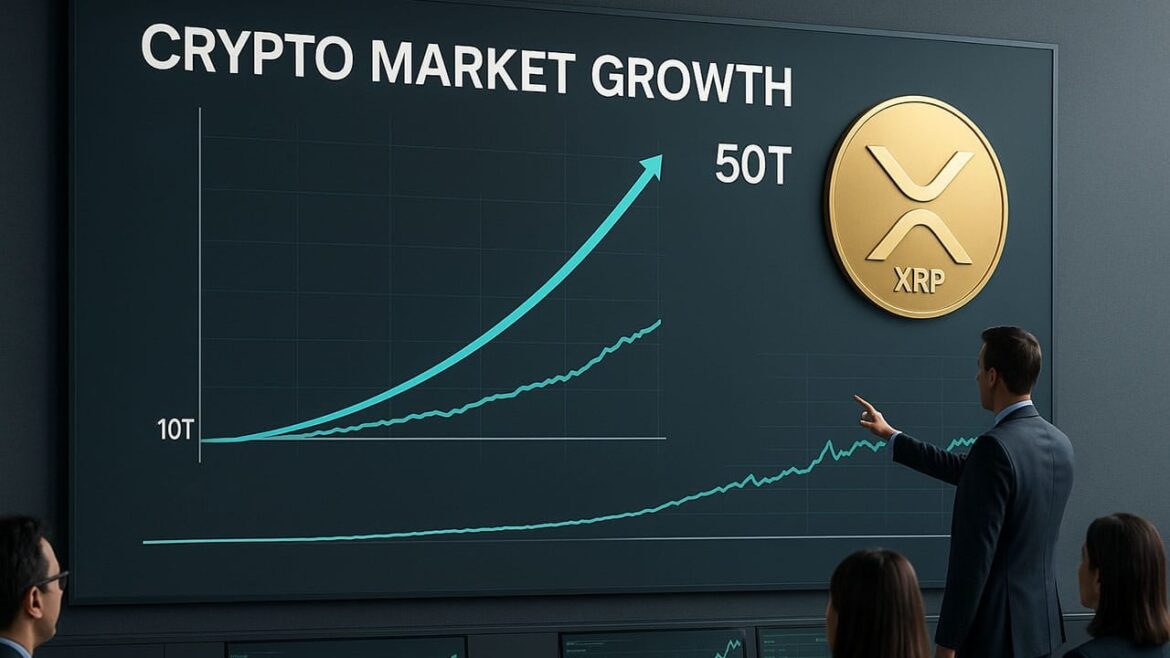Вот возможная цена XRP, если рынок криптовалют достигнет $10 и $50 триллионов
