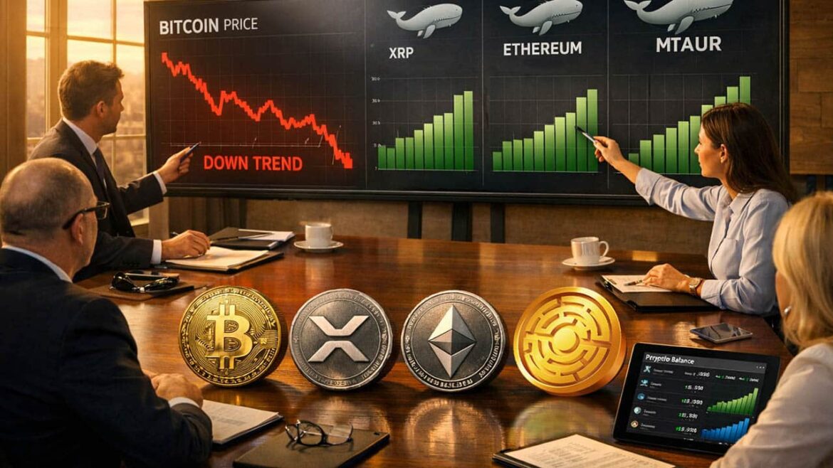 Биткойн падает, а киты копят XRP, Ethereum и этот новый альткойн. Восстановление рынка может создать новые возможности
