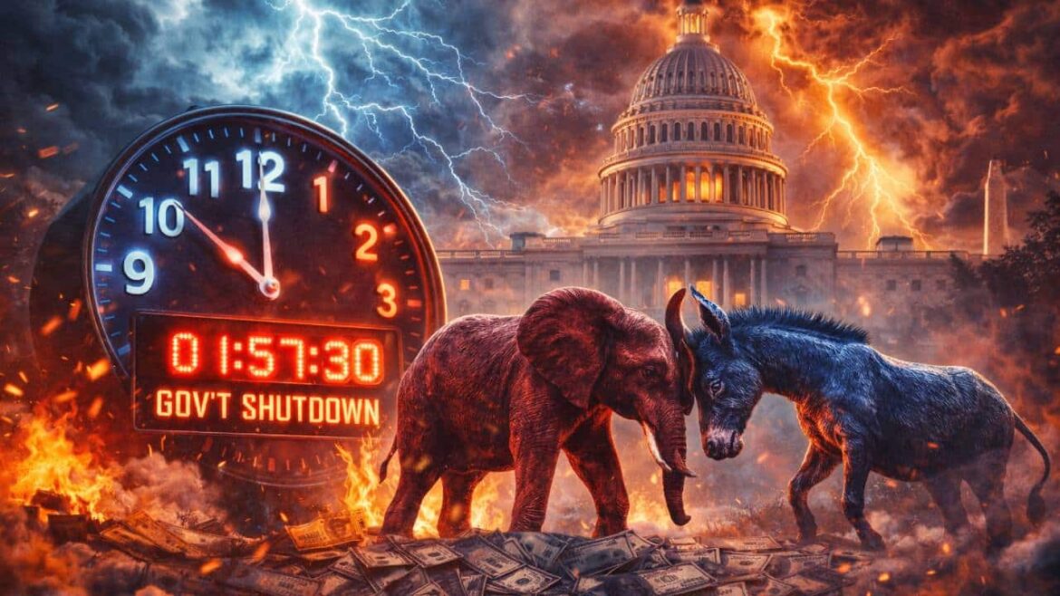 Рынок делает ставку на хаос в Вашингтоне. Шансы на закрытие экономики США взлетели до 77%!
