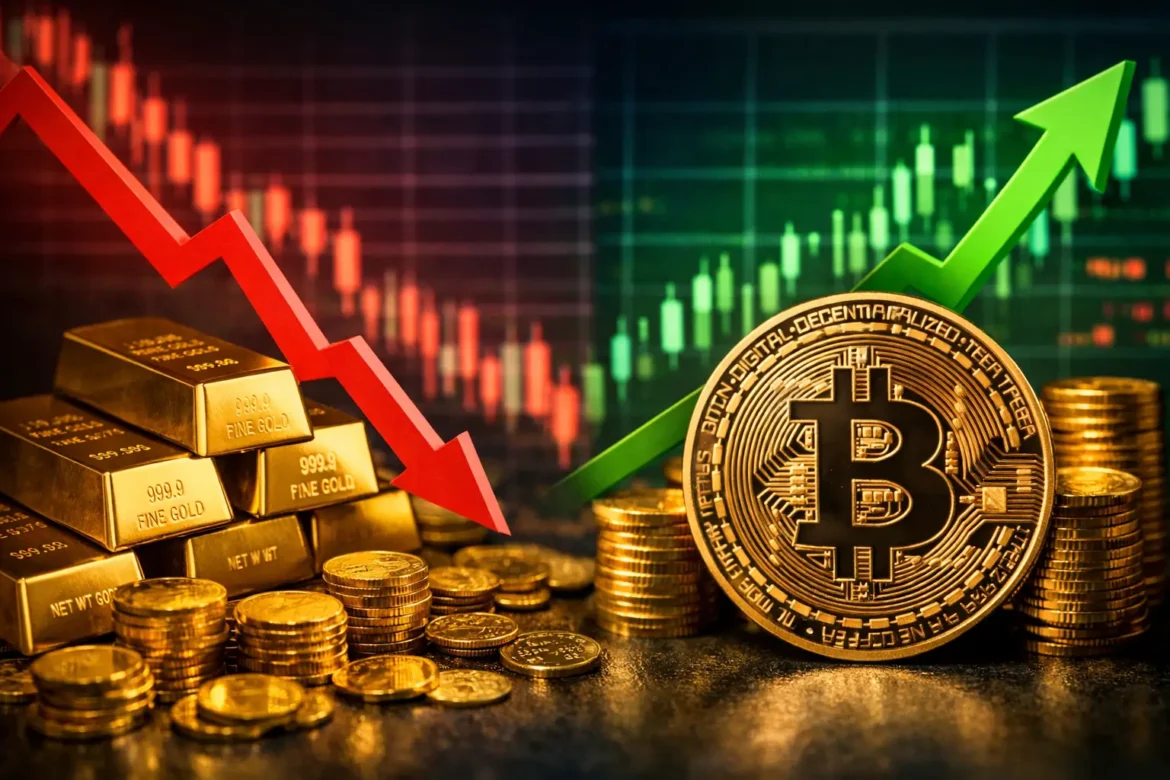 Капитал уходит из золота и возвращается в Биткойн! Наконец
